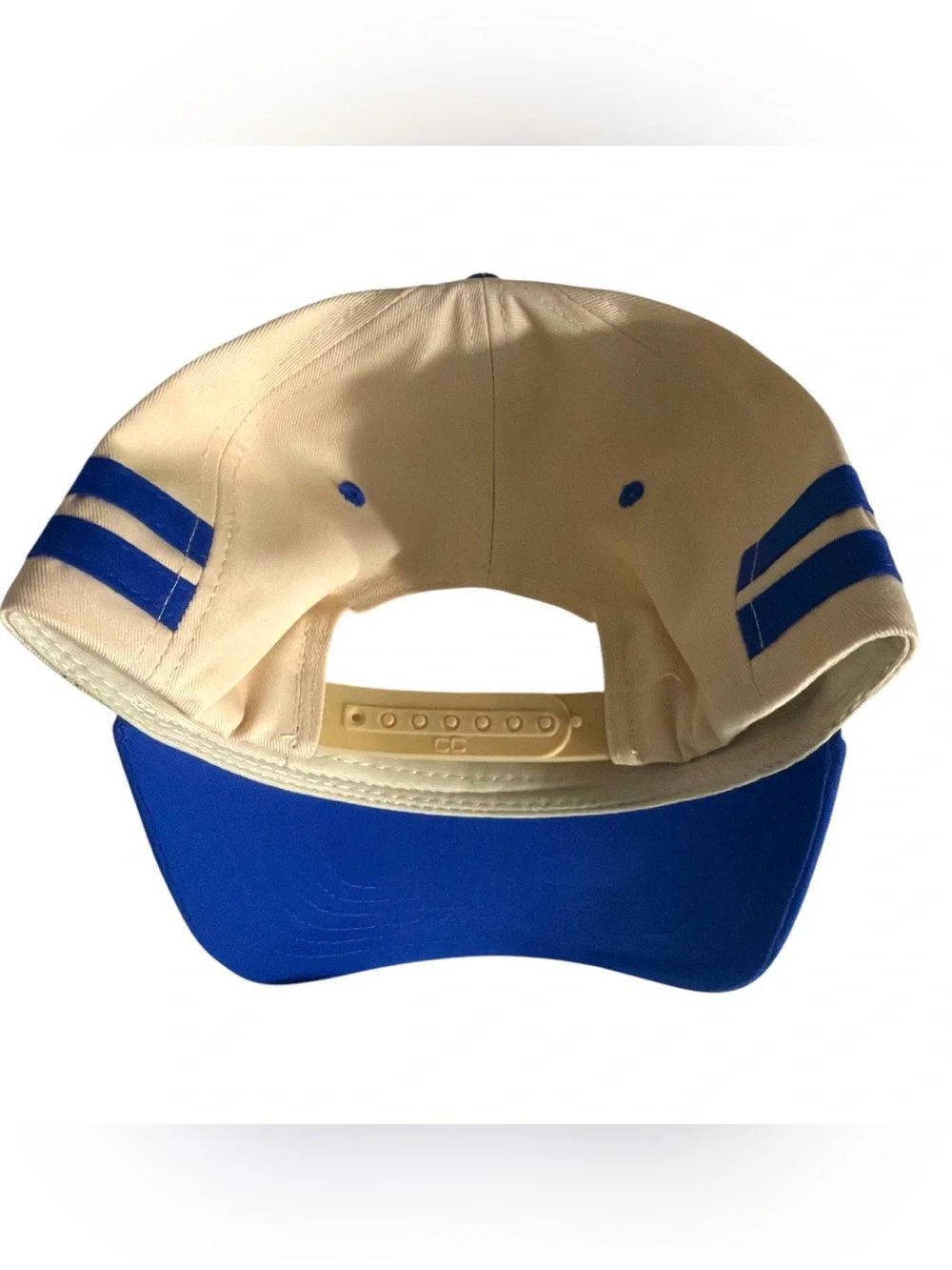 NWOT C.C. Booked & Busy Two-Tone Baseball Cap - Cream & Blue